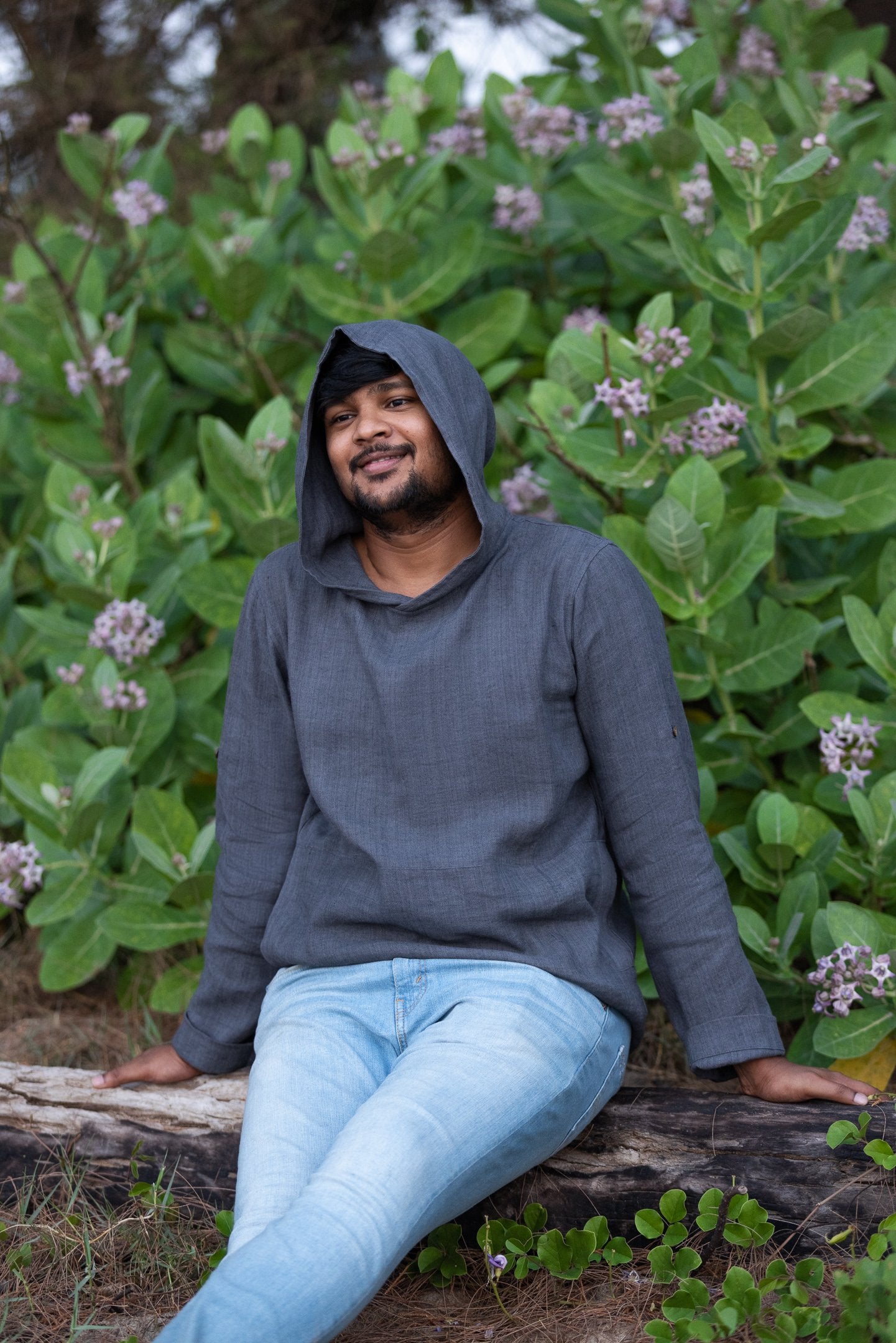 Holy Hood - Naturally Dyed Linen Hoodie