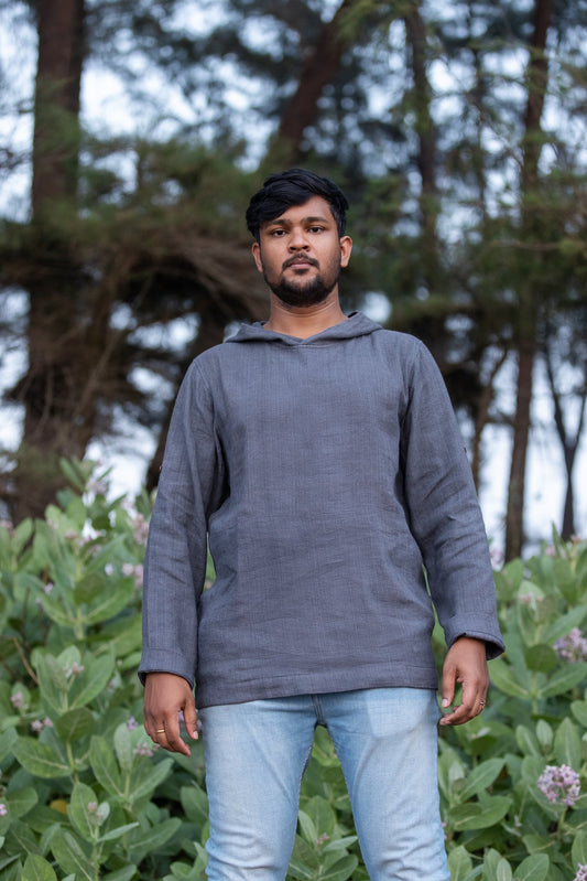 Holy Hood - Naturally Dyed Linen Hoodie