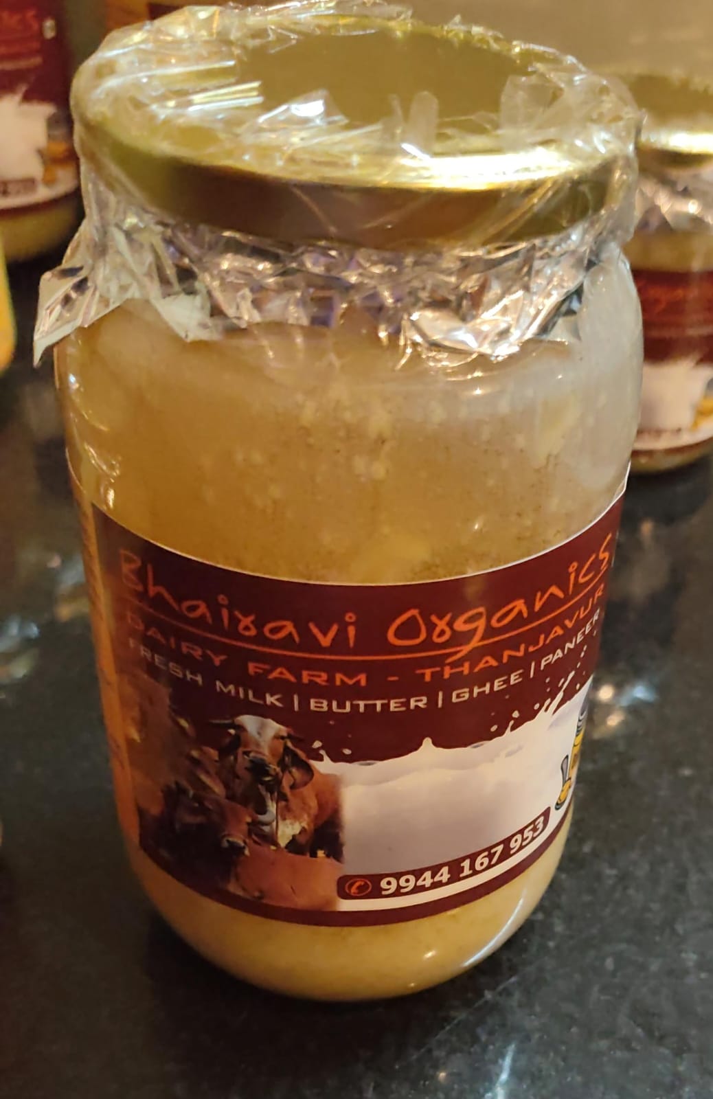 Bhairavi Organics A2 Desi Cow Ghee – 1 Litre